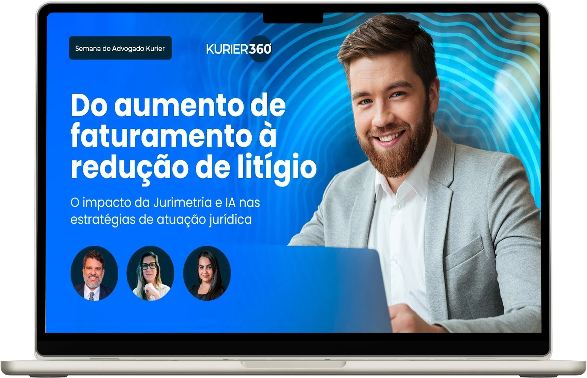 Capa do webinar O impacto da Jurimetria e IA nas estratégias de atuação jurídica