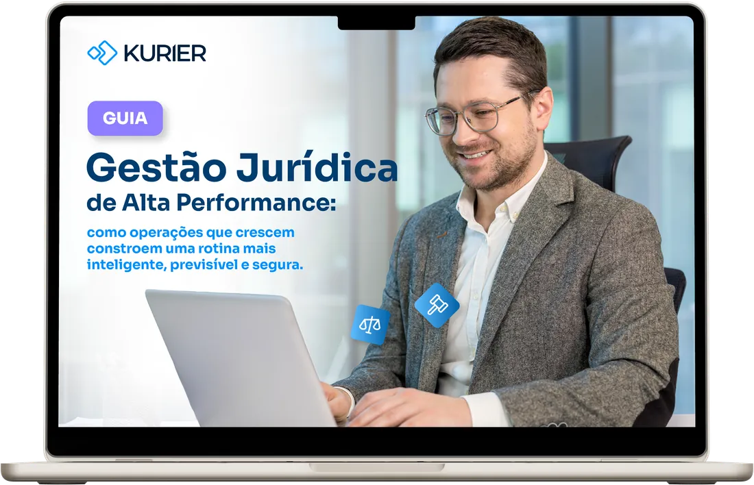 Capa do guia Gest\u00e3o Jur\u00eddica de Alta Performance